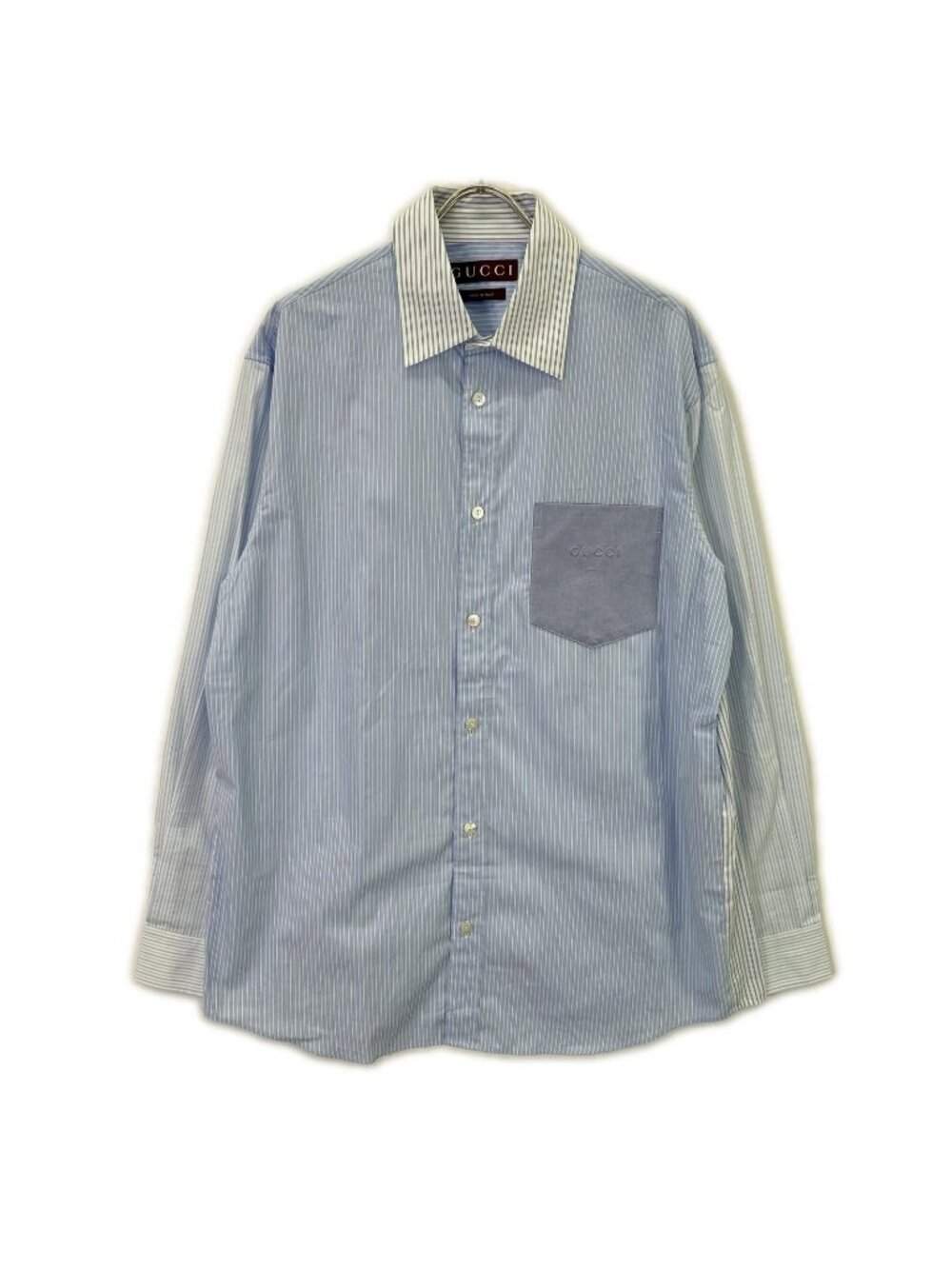 Gucci Blue Striped Long Sleeve Shirt 48